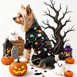Pet Clothing for Dogs and Cats, Cute Halloween Floral Home Wear, Belly Cover Sleepwear - QueensalesOF