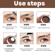 Kit de Plantillas para Cejas — Crema Resistente al Agua y Sin Corrimiento - QueensalesOF