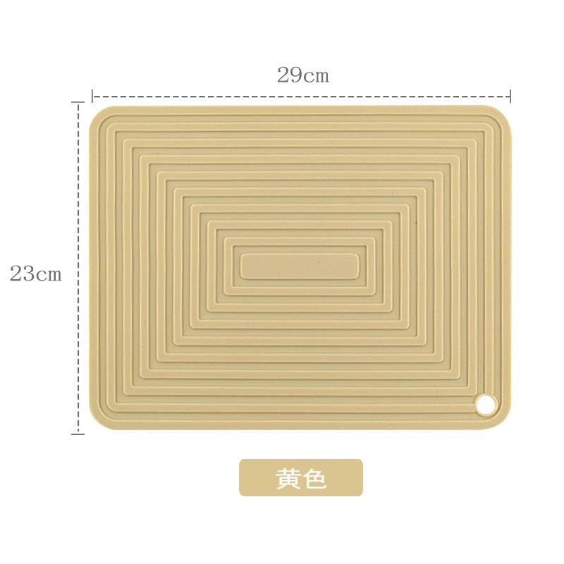 Large 29cm Silicone Pot Mat Square Thickeneded Insulation Mat Anti-Slip Corrugated Kitchen Table Casserole Mat Anti-Heat