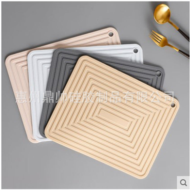 Large 29cm Silicone Pot Mat Square Thickeneded Insulation Mat Anti-Slip Corrugated Kitchen Table Casserole Mat Anti-Heat - QueensalesOF