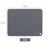 Large 29cm Silicone Pot Mat Square Thickeneded Insulation Mat Anti-Slip Corrugated Kitchen Table Casserole Mat Anti-Heat - QueensalesOF