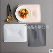 Large 29cm Silicone Pot Mat Square Thickeneded Insulation Mat Anti-Slip Corrugated Kitchen Table Casserole Mat Anti-Heat - QueensalesOF