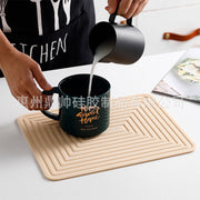 Large 29cm Silicone Pot Mat Square Thickeneded Insulation Mat Anti-Slip Corrugated Kitchen Table Casserole Mat Anti-Heat - QueensalesOF