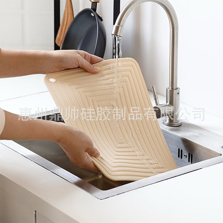 Large 29cm Silicone Pot Mat Square Thickeneded Insulation Mat Anti-Slip Corrugated Kitchen Table Casserole Mat Anti-Heat