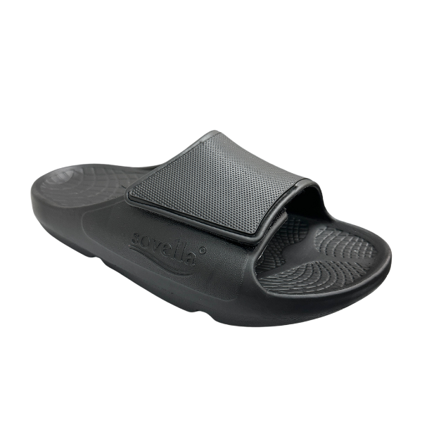 Sovella Men's PF Velcro Slide Black - QueensalesOF