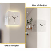 Reloj de Pared LED Minimalista — Doble Luz para Sala y Dormitorio - QueensalesOF