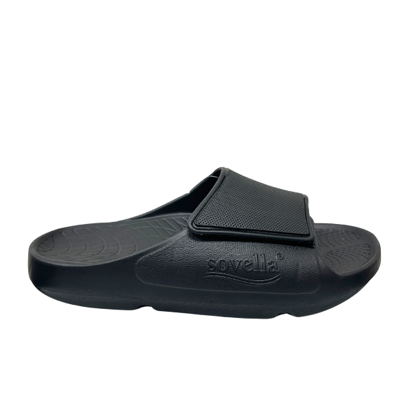 Sovella Men's PF Velcro Slide Black - QueensalesOF