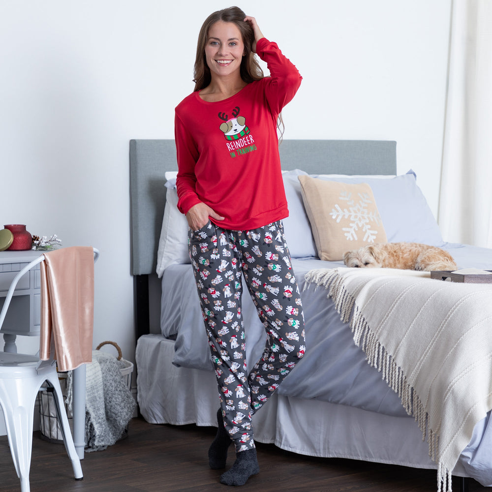 Merriest of Days Holiday Pajama Set - QueensalesOF