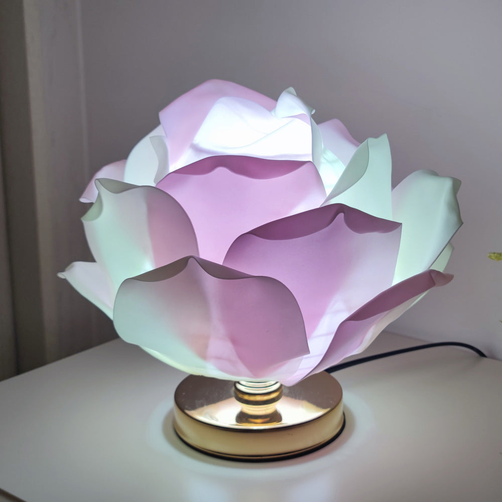 Lámpara de Mesa Rosa Grande — Decoración Romántica para Habitación - QueensalesOF