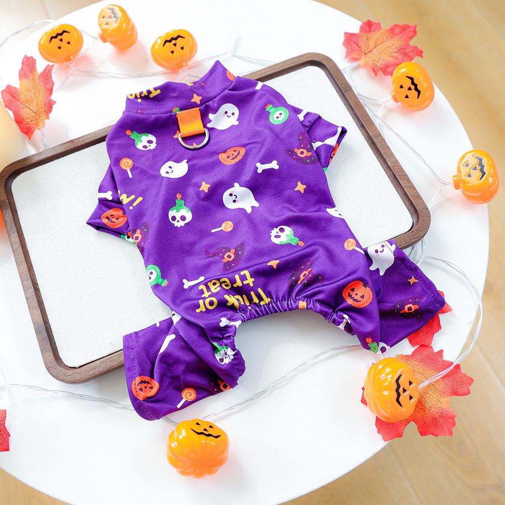 Pijama Halloween para Mascotas — Disfraz Divertido para Perros y Gatos - QueensalesOF