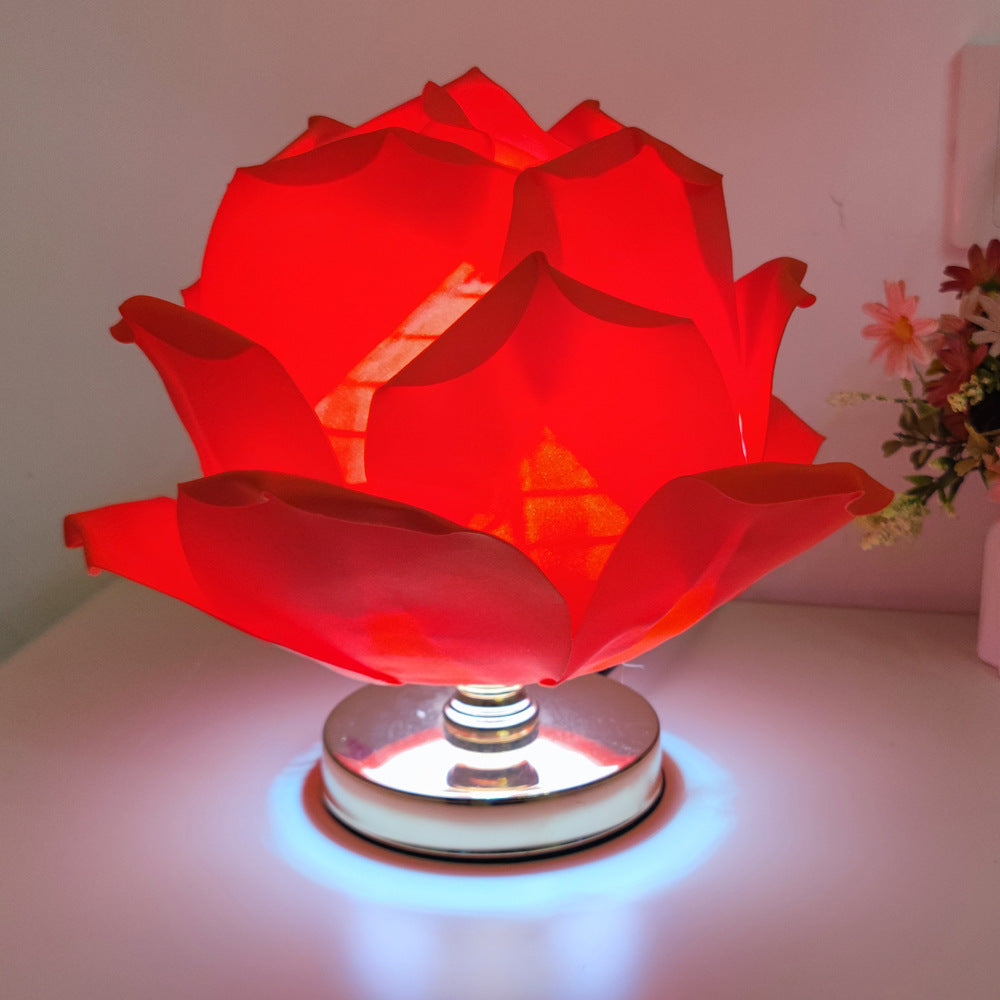 Lámpara de Mesa Rosa Grande — Decoración Romántica para Habitación - QueensalesOF