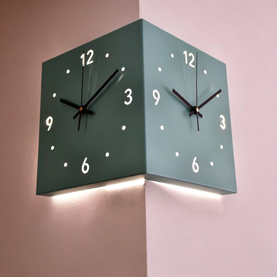 Reloj de Pared LED Minimalista — Doble Luz para Sala y Dormitorio - QueensalesOF