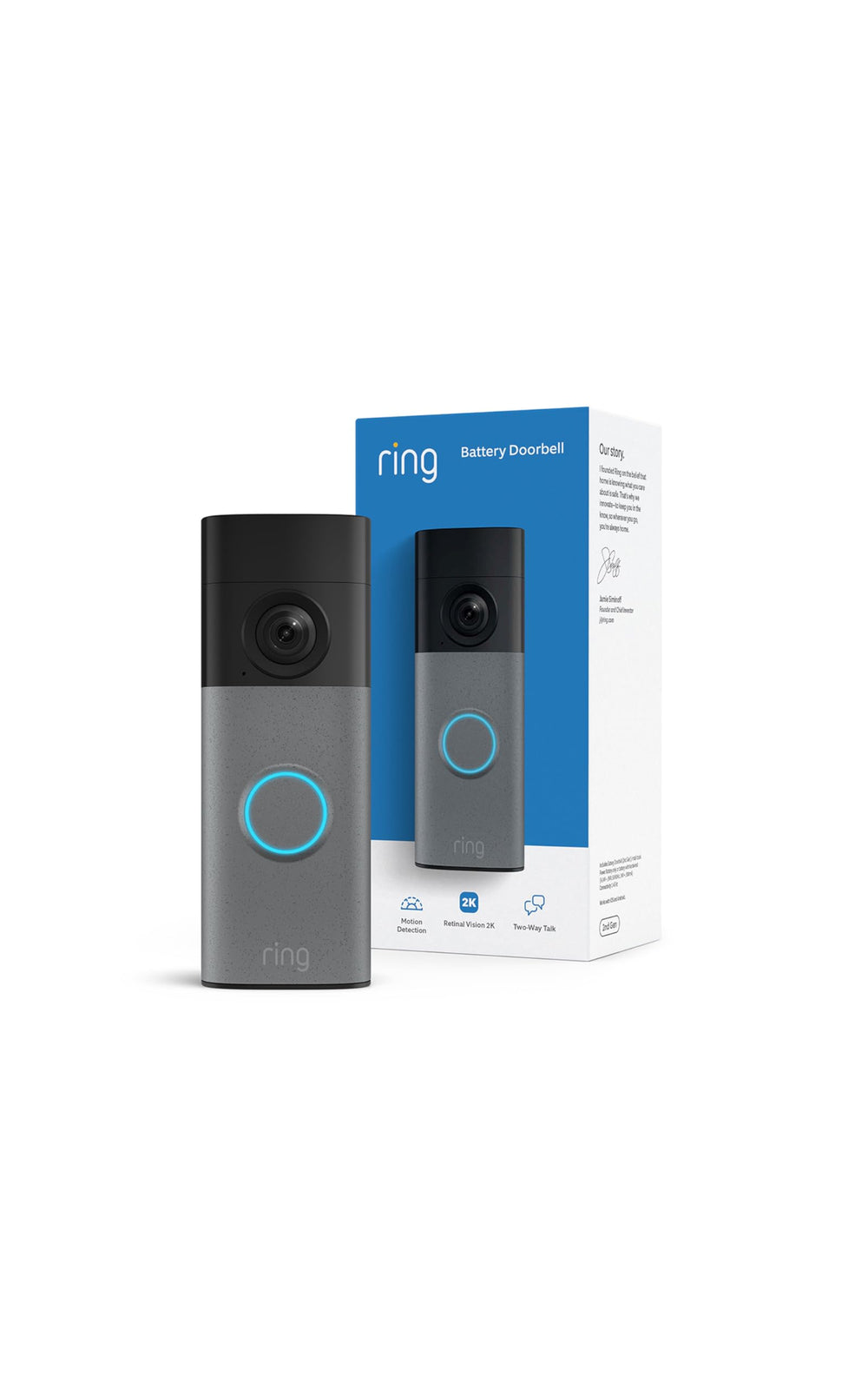 Timbre inteligente con cámara 2K y batería recargable - QueensalesOF