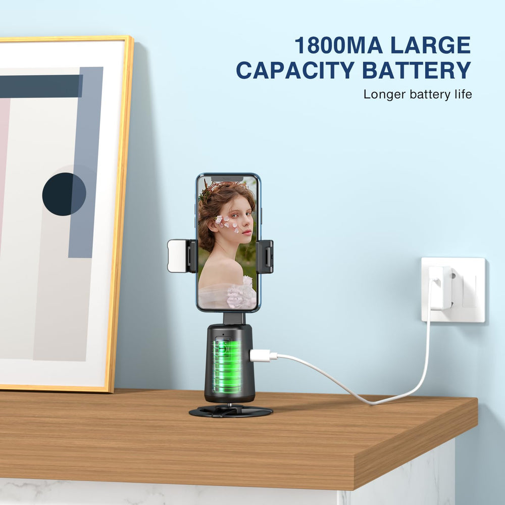 Trípode con Seguimiento Facial 360° — Control por Gestos y Control Remoto - QueensalesOF