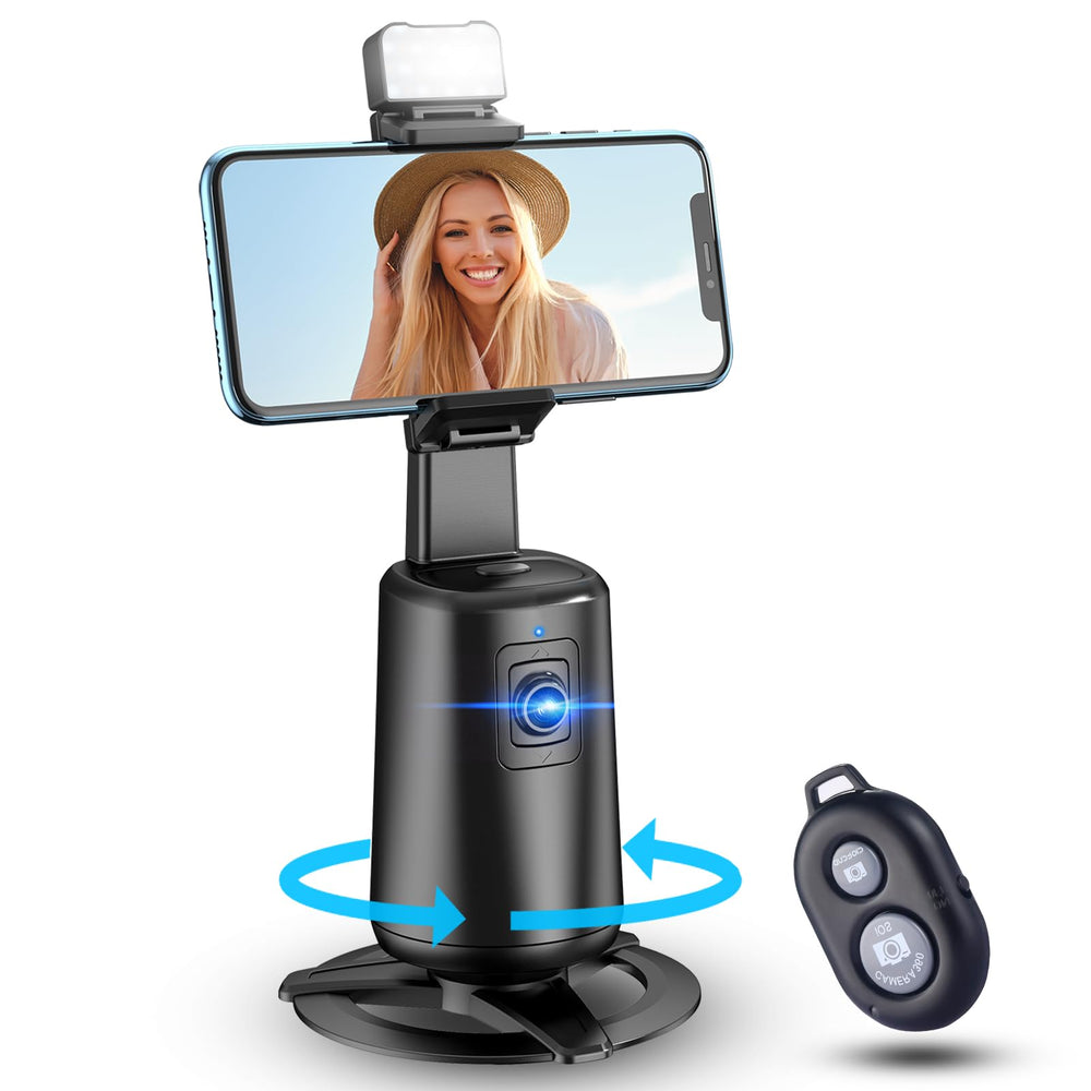Trípode con Seguimiento Facial 360° — Control por Gestos y Control Remoto - QueensalesOF