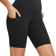 Shorts de Ciclismo para Mujer — Cintura Alta con Bolsillos - QueensalesOF