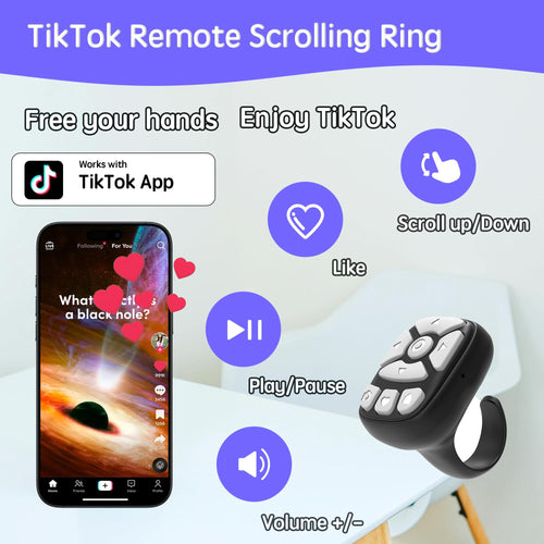 Anillo Deslizador para TikTok — Compatible con iPhone y Android