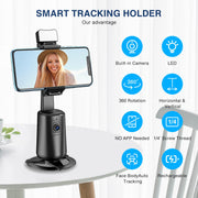 Trípode con Seguimiento Facial 360° — Control por Gestos y Control Remoto - QueensalesOF