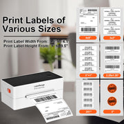 4x6 Thermal Shipping Label Printer with Bluetooth & USB - QueensalesOF