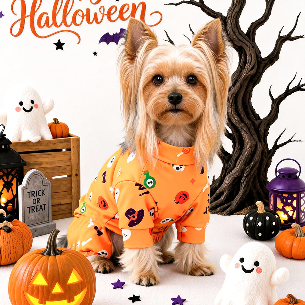 Pijama Halloween para Mascotas — Disfraz Divertido para Perros y Gatos - QueensalesOF