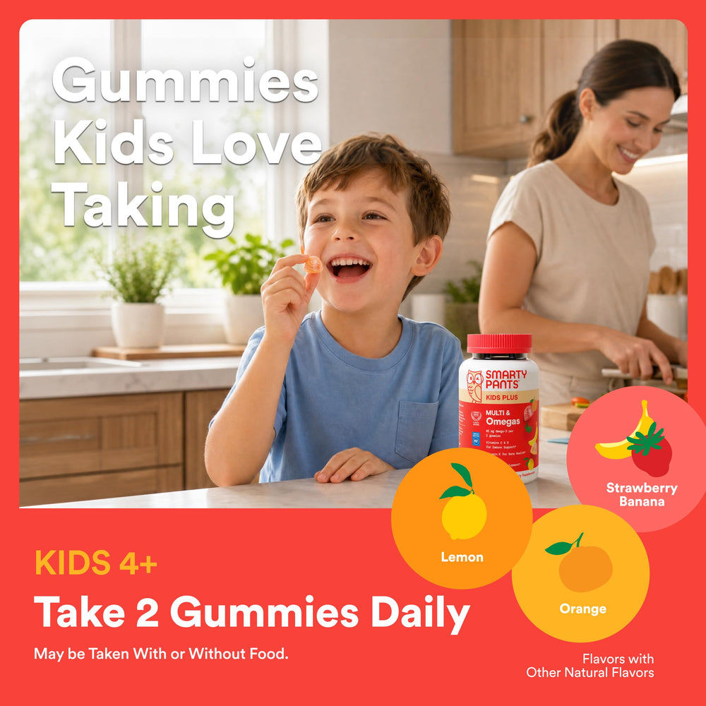 Multivitamínico Infantil en Gomitas SmartyPants — Con Omega 3 y Vitamina D - QueensalesOF
