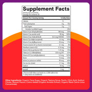 SmartyPants Kids Plus Multi & Immunity Multivitamin Gummies with Vitamins C, D, B6, B12, A, Zinc, Biotin, Iodine, Gluten Free, Clean Label, Two Fruit Flavors, 60 Gummies (30 Day Supply) - QueensalesOF