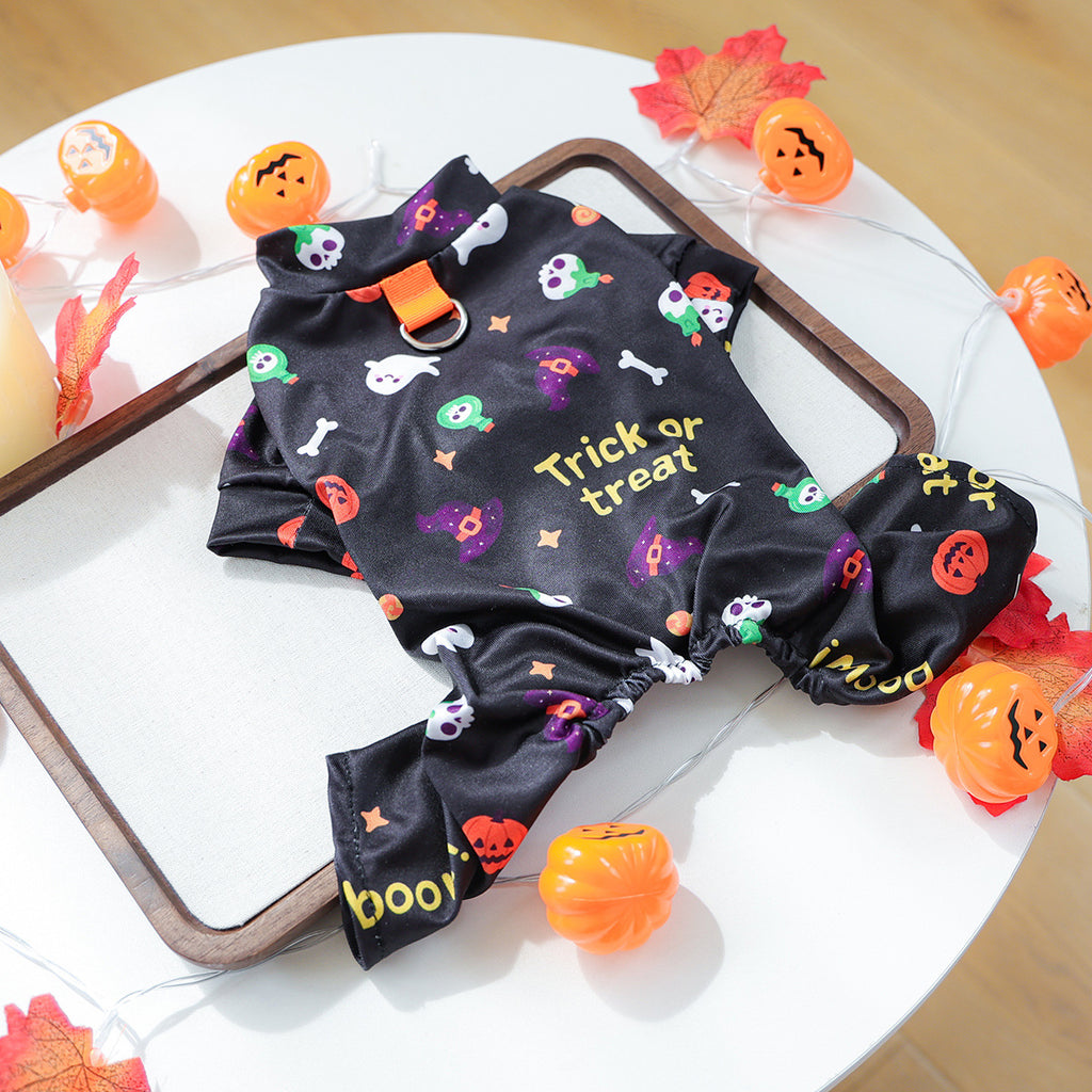 Halloween Dog Clothes Pet Cat Pajamas Four-Legged Onesie Home Wear Wholesale Drop Shipping