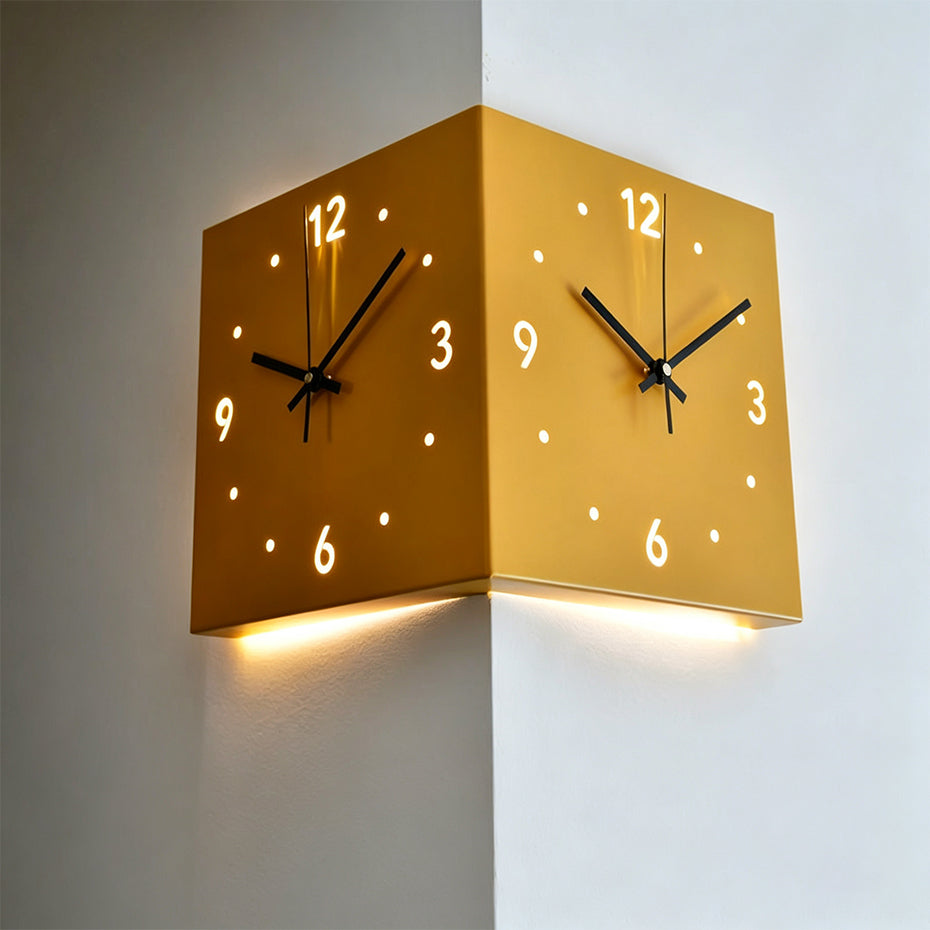 Reloj de Pared LED Minimalista — Doble Luz para Sala y Dormitorio - QueensalesOF