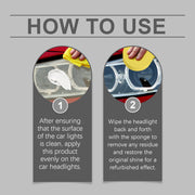 Homonth Car Headlight Repair Kit, Car Bright Retreading Agent, Light Scratch Yellow Retreading Crystal Plating Agent - QueensalesOF