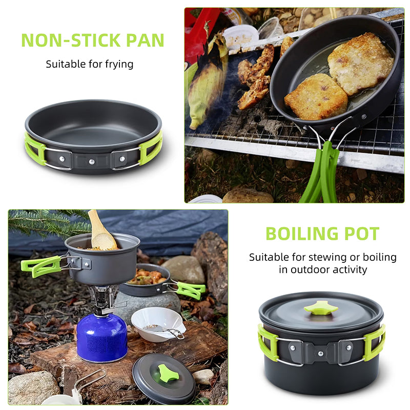 Kit de Cocina para Camping — Utensilios Portátiles y Ligeros - QueensalesOF