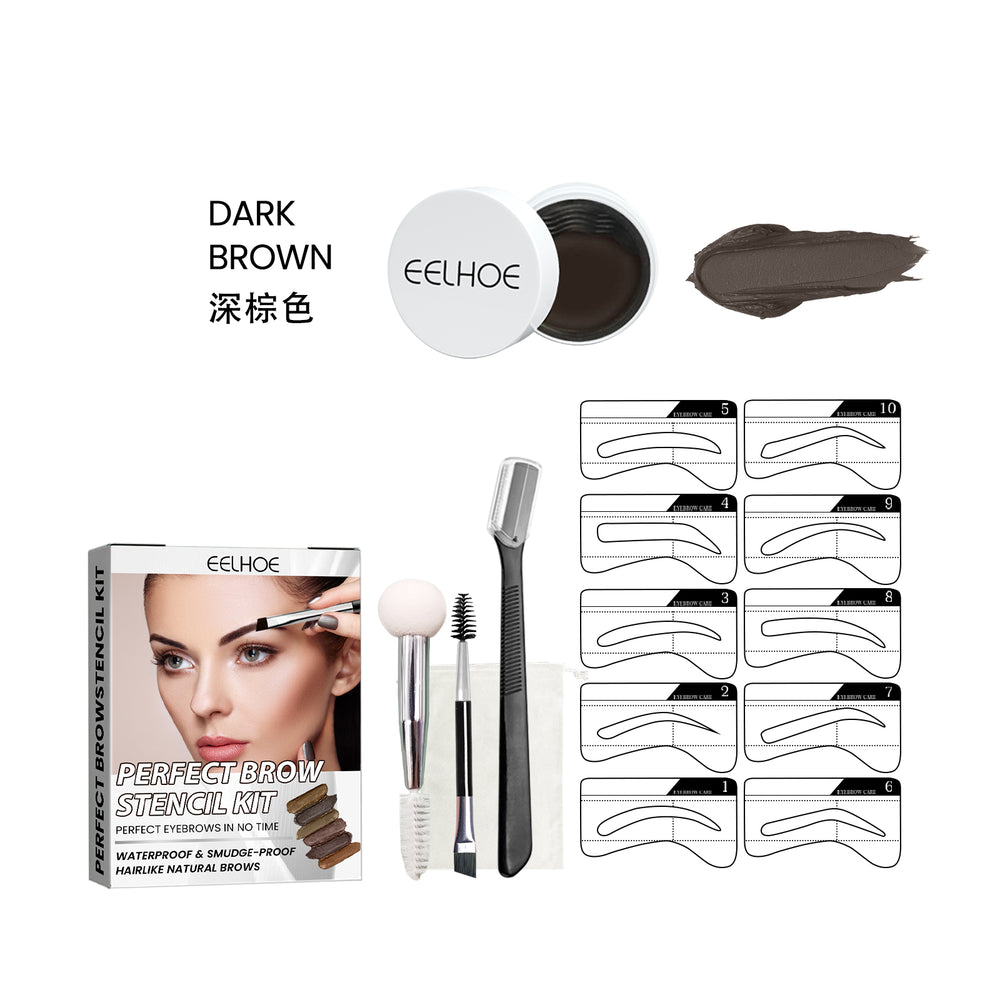 Kit de Plantillas para Cejas — Crema Resistente al Agua y Sin Corrimiento - QueensalesOF