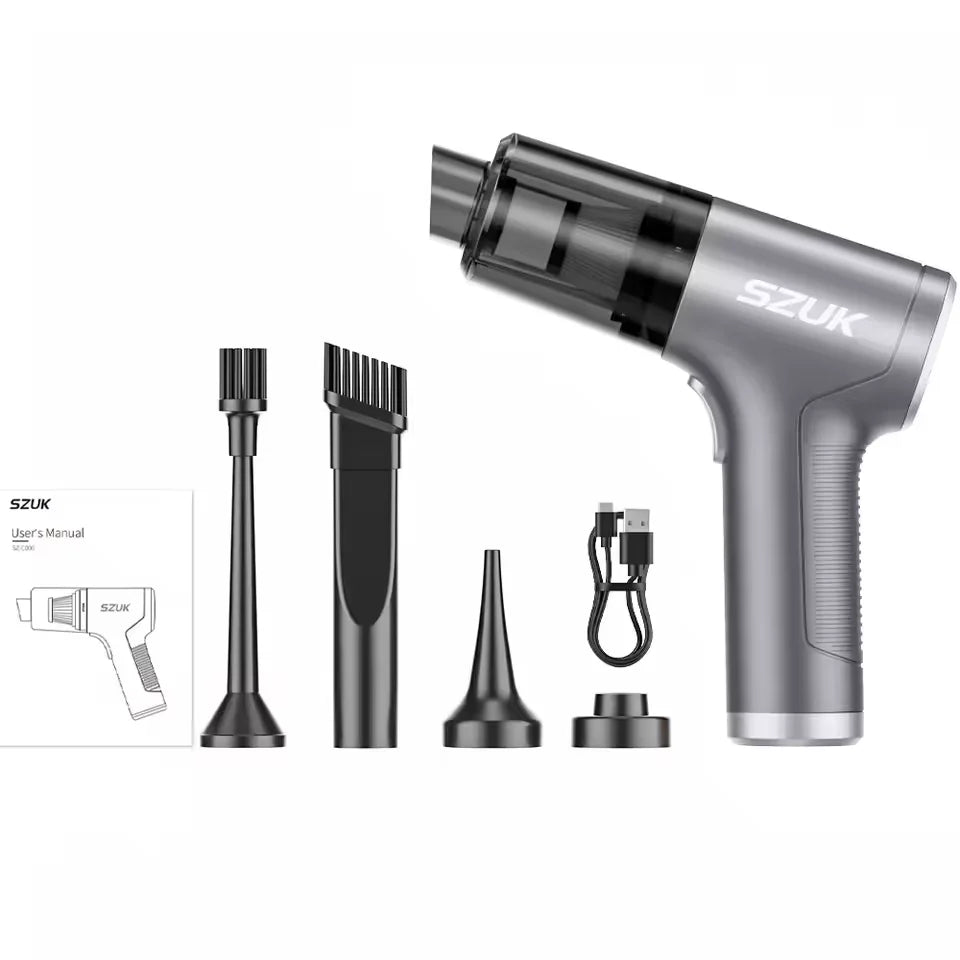 SZUK 17000PA Car Vacuum Clenaer Mini Cordlees Powerful Wirelens Handheid Cleinang Machine Car Cleaner Portoble Vaccum Cleanes