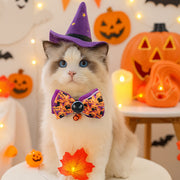 Pet Accessories Halloween Cat Dog Decoration Collar Funny Glow-in-the-Dark Skull Dog Bow Tie Collar - QueensalesOF