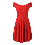 Vestido Sin Mangas con Escote V — Silueta Tipo A Femenina - QueensalesOF