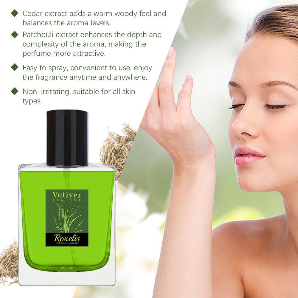 Perfume Vetiver Fresco — Fragancia Natural y Elegante para el Día a Día - QueensalesOF
