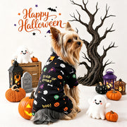 Pet Clothing for Dogs and Cats, Cute Halloween Floral Home Wear, Belly Cover Sleepwear - QueensalesOF