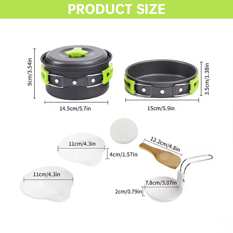 Kit de Cocina para Camping — Utensilios Portátiles y Ligeros - QueensalesOF
