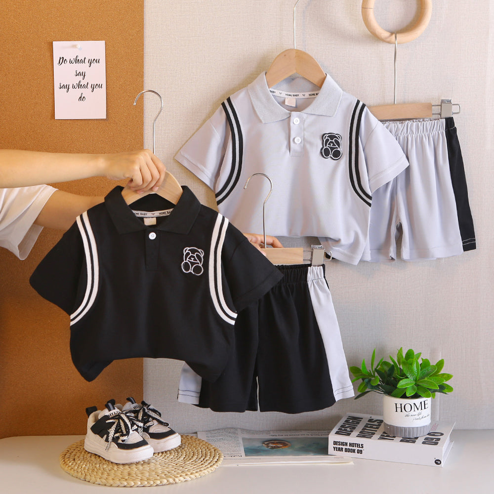 Set de Polo y Short para Bebé y Niño — Conjunto de Verano - QueensalesOF