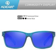 KDEAM Exclusive Sunglasses Polarized for Men and Women Surfing Hiking Sports Sun Glasses New Translucent Blue of KD505 CE - QueensalesOF
