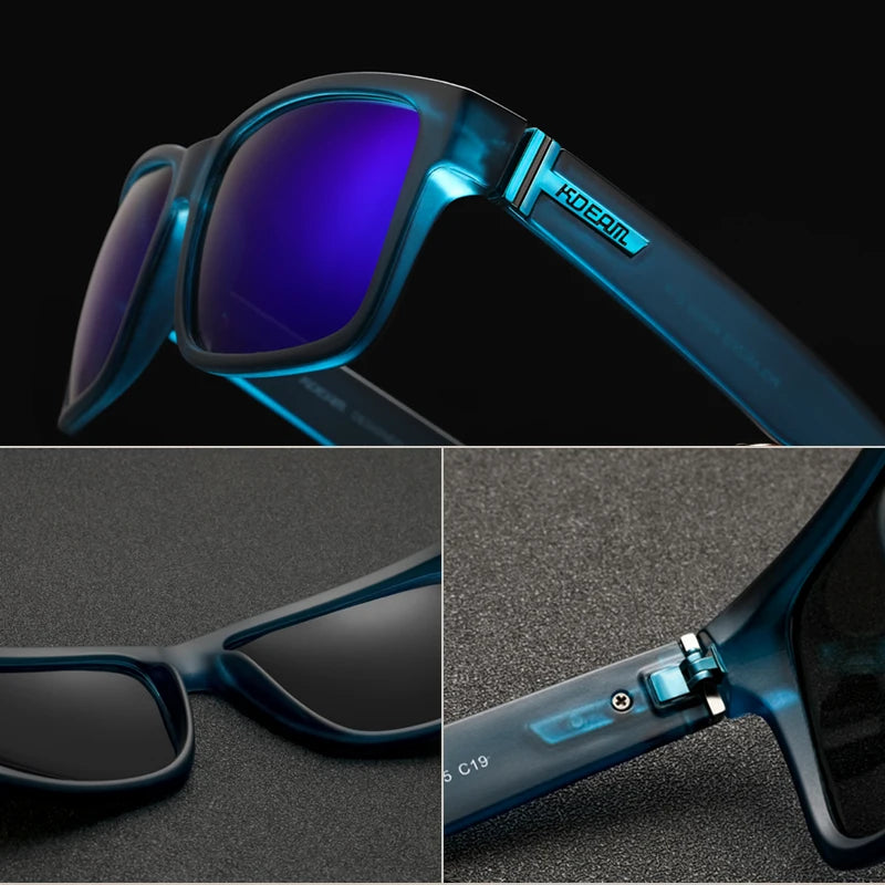 KDEAM Exclusive Sunglasses Polarized  for Men and Women Surfing Hiking Sports Sun Glasses New Translucent Blue of KD505 CE