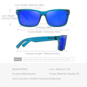 KDEAM Exclusive Sunglasses Polarized for Men and Women Surfing Hiking Sports Sun Glasses New Translucent Blue of KD505 CE - QueensalesOF