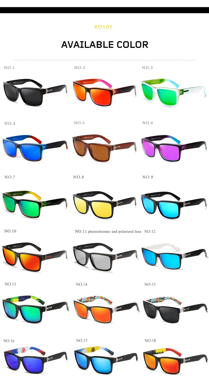 KDEAM Exclusive Sunglasses Polarized  for Men and Women Surfing Hiking Sports Sun Glasses New Translucent Blue of KD505 CE