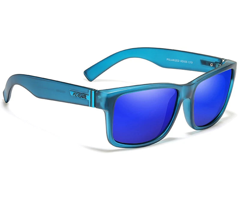 KDEAM Exclusive Sunglasses Polarized  for Men and Women Surfing Hiking Sports Sun Glasses New Translucent Blue of KD505 CE