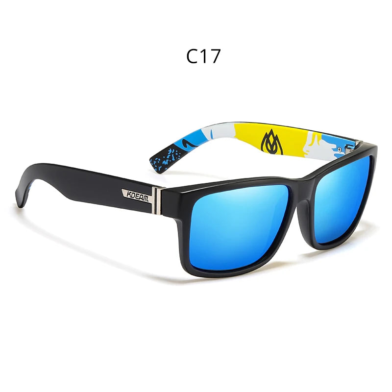 KDEAM Exclusive Sunglasses Polarized  for Men and Women Surfing Hiking Sports Sun Glasses New Translucent Blue of KD505 CE
