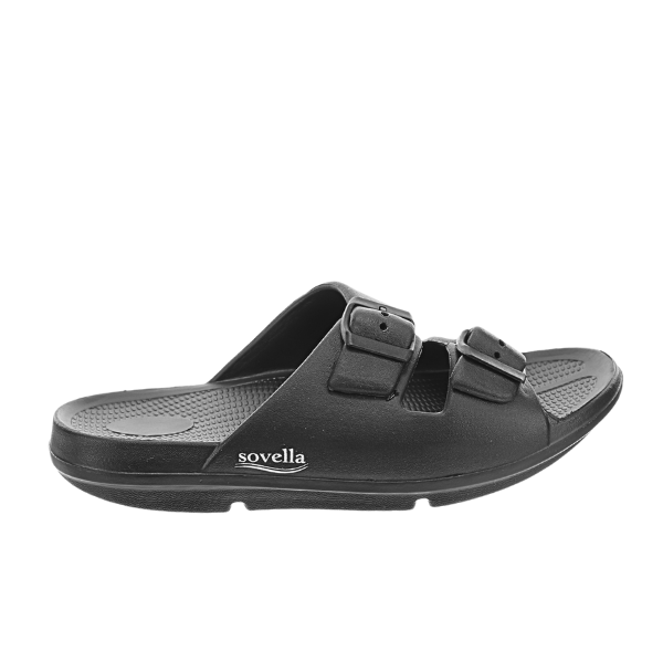 Sovella Men's Buckle Slide Black - QueensalesOF