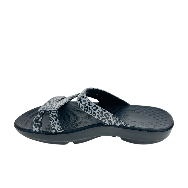 Sovella Women's PF Slide Black/Leopard - QueensalesOF