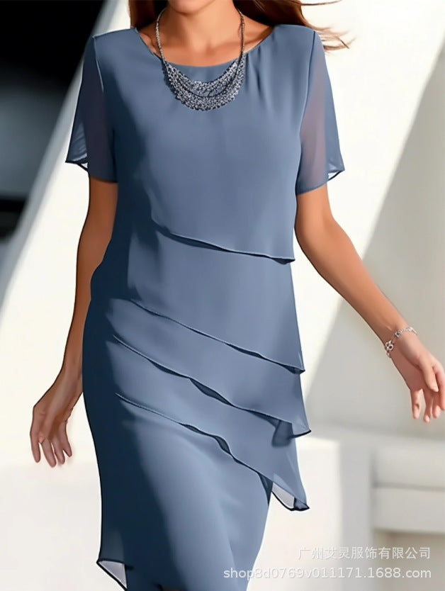 Vestido con Brillos y Volantes — Casual con Personalidad - QueensalesOF