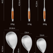 Cross-Border Kitchenware 316 Stainless Steel Spatula for Cooking Household Soup Spoon Rosewood Handle Spatula Kitchen Utensils Frying Spoon - QueensalesOF