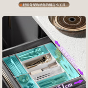 Kitchen Storage Cabinet Household Cabinet Built-in Divided Knife and Fork Chopsticks Kitchen Drawer Partition Tableware Storage Box - QueensalesOF