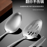 Cross-Border Kitchenware 316 Stainless Steel Spatula for Cooking Household Soup Spoon Rosewood Handle Spatula Kitchen Utensils Frying Spoon - QueensalesOF